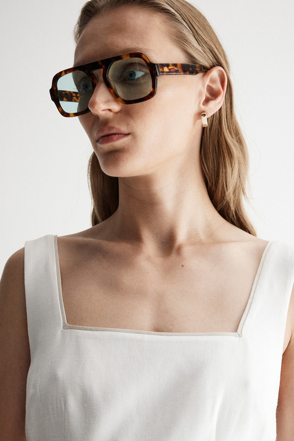 Lucia Dress - White/Ecru