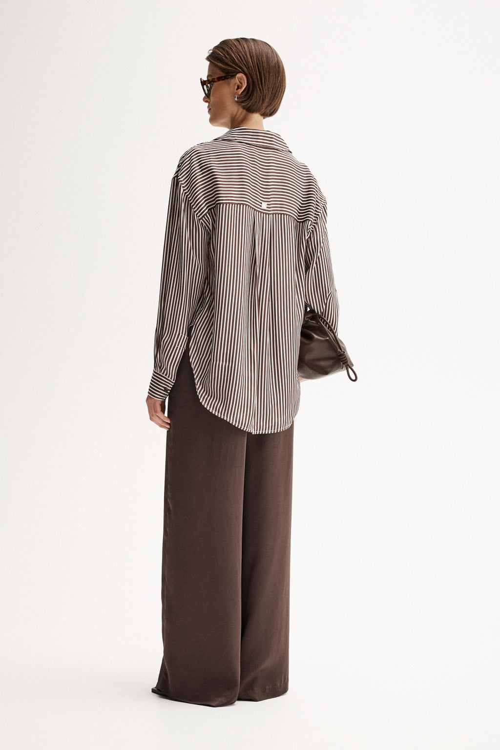 Jamie Stripe Shirt - Brown Stripe