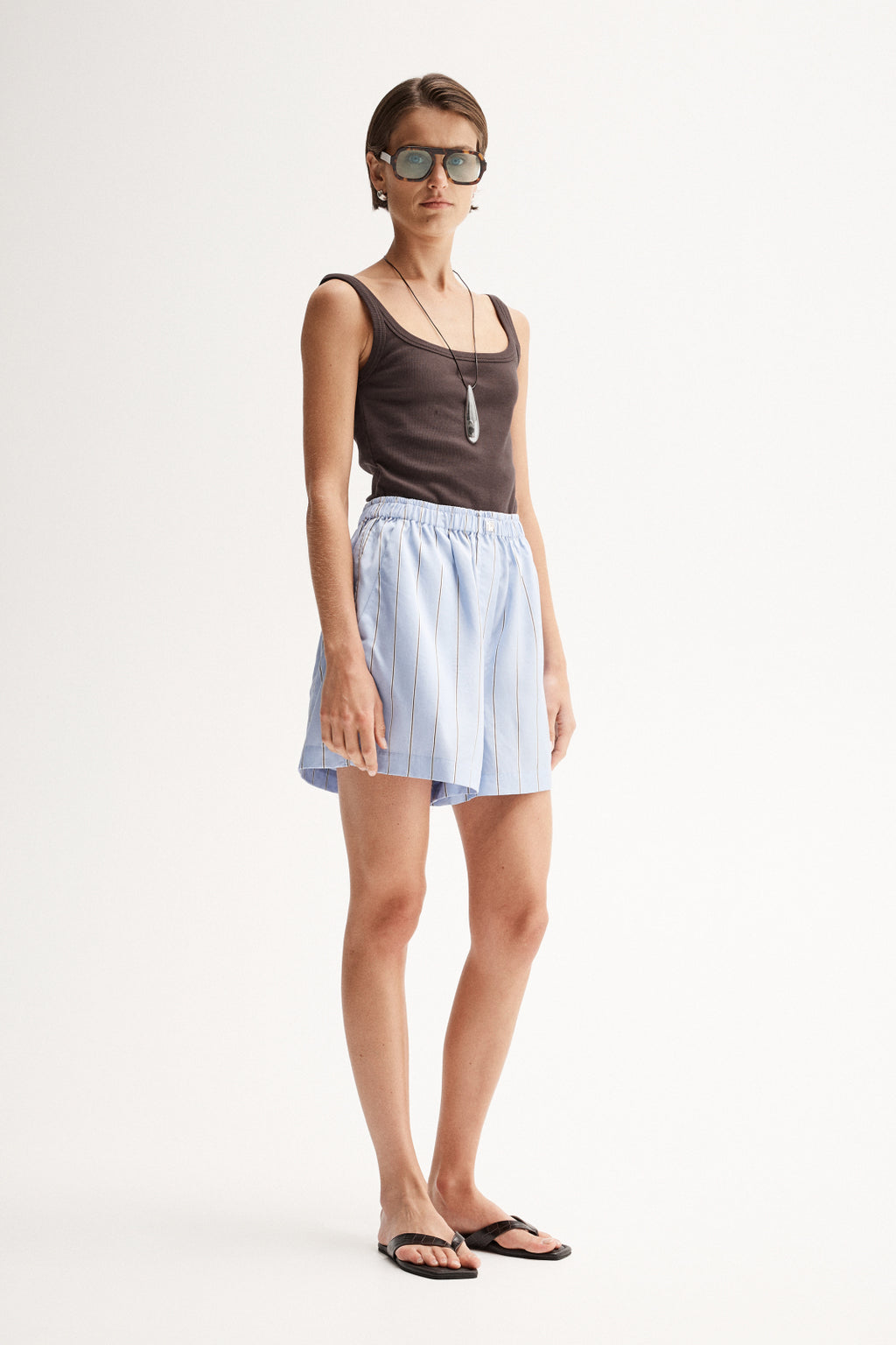 Henry Stripe Short - Blue Stripe