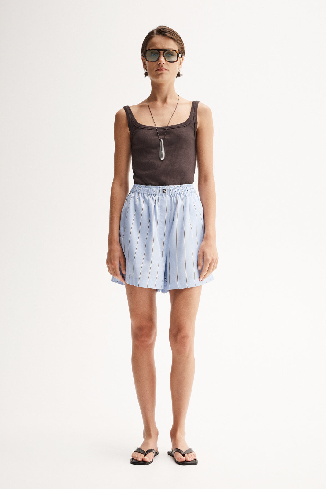 Henry Stripe Short - Blue Stripe