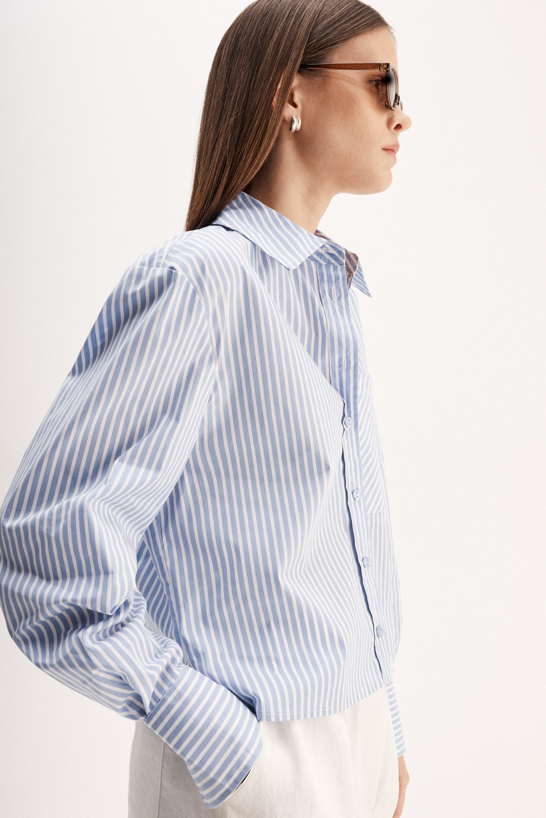 Dash Stripe Shirt - Blue Stripe