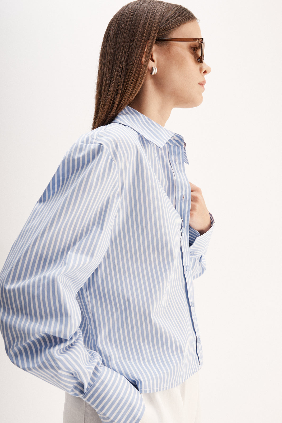 Dash Stripe Shirt - Blue Stripe