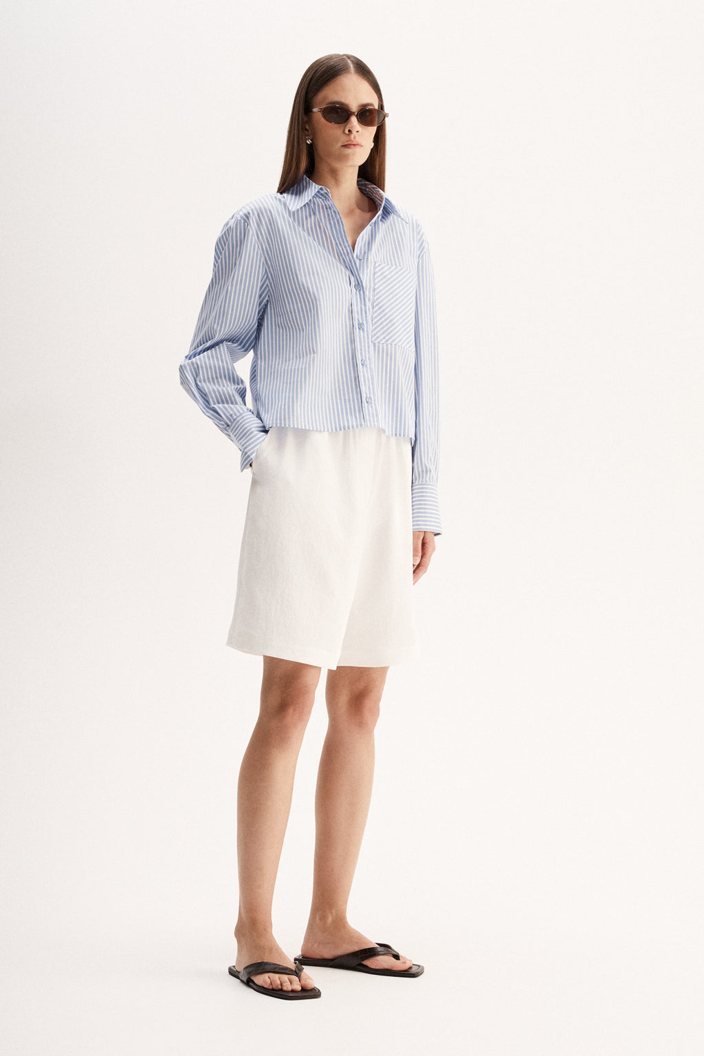 Dash Stripe Shirt - Blue Stripe