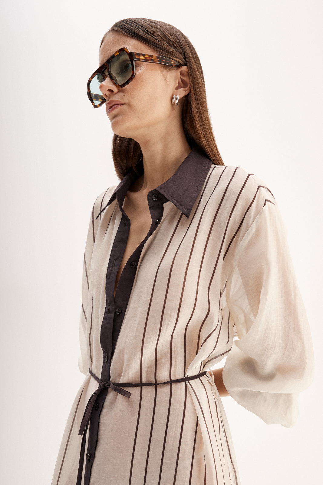 Havana Maxi Dress - Chocolate Stripe