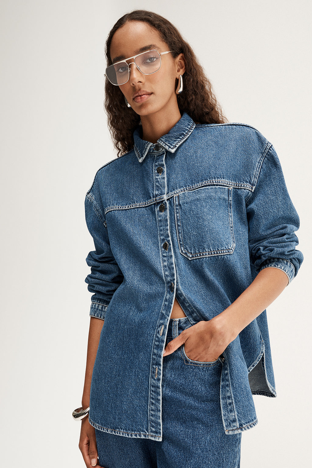 Kennedy Denim Shirt - Dark Indigo