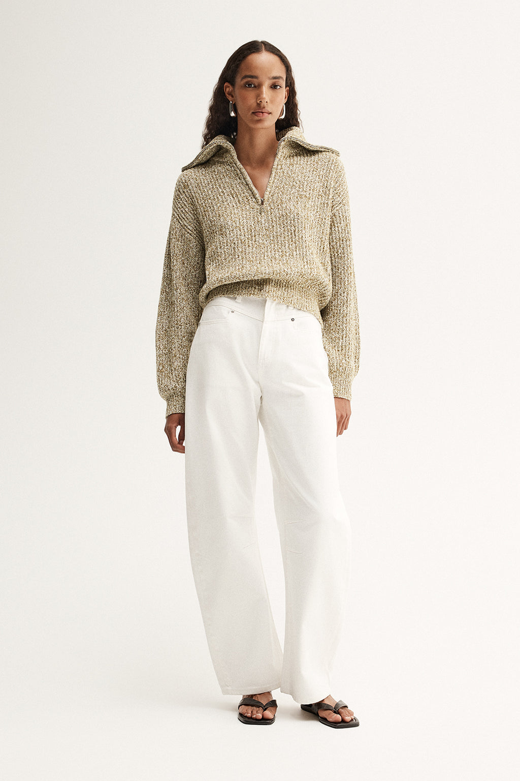 Harrie Knit Jumper - Moss Marle