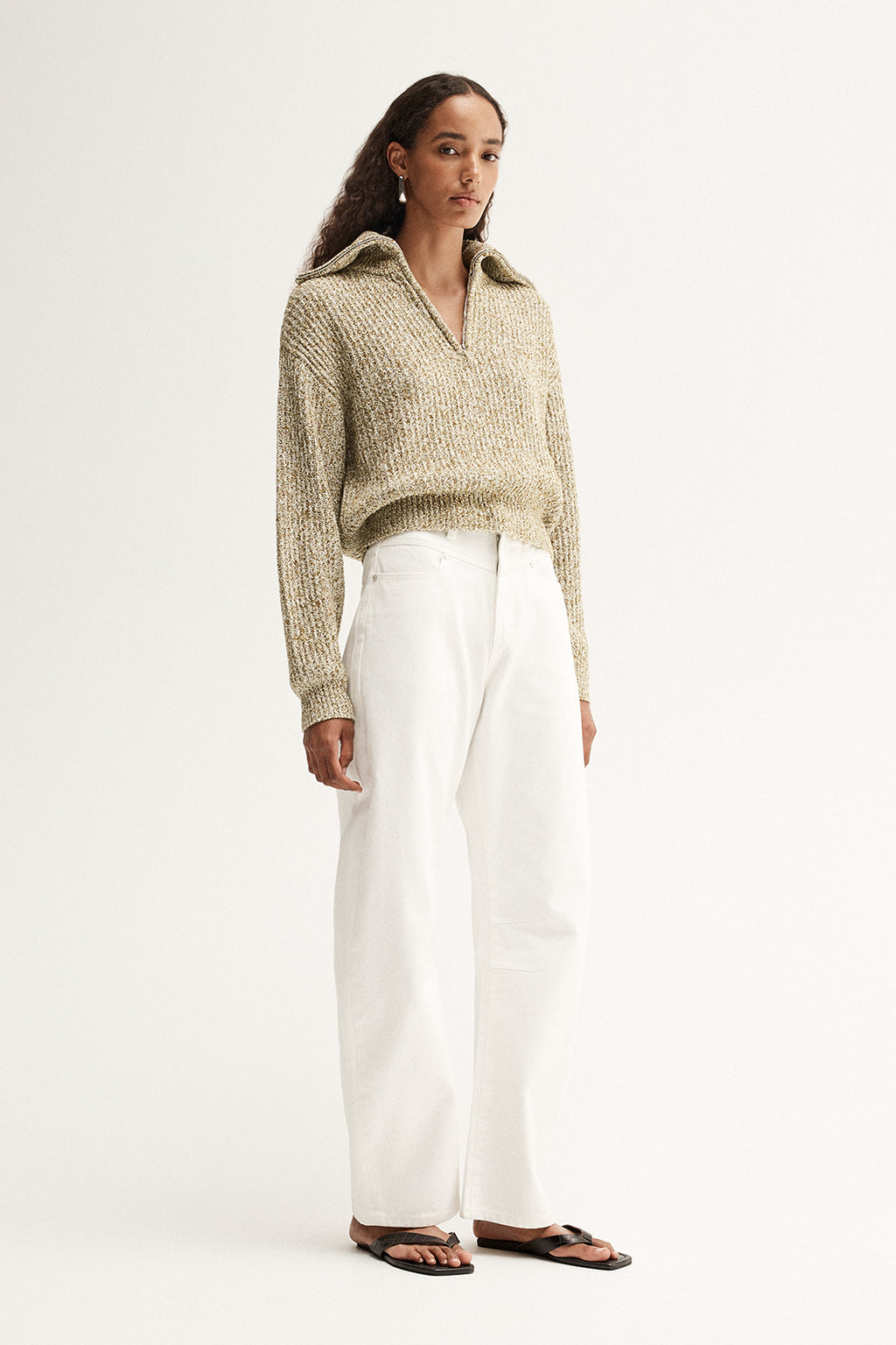 Harrie Knit Jumper - Moss Marle