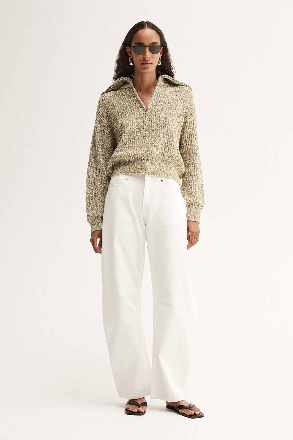 Harrie Knit Jumper - Moss Marle
