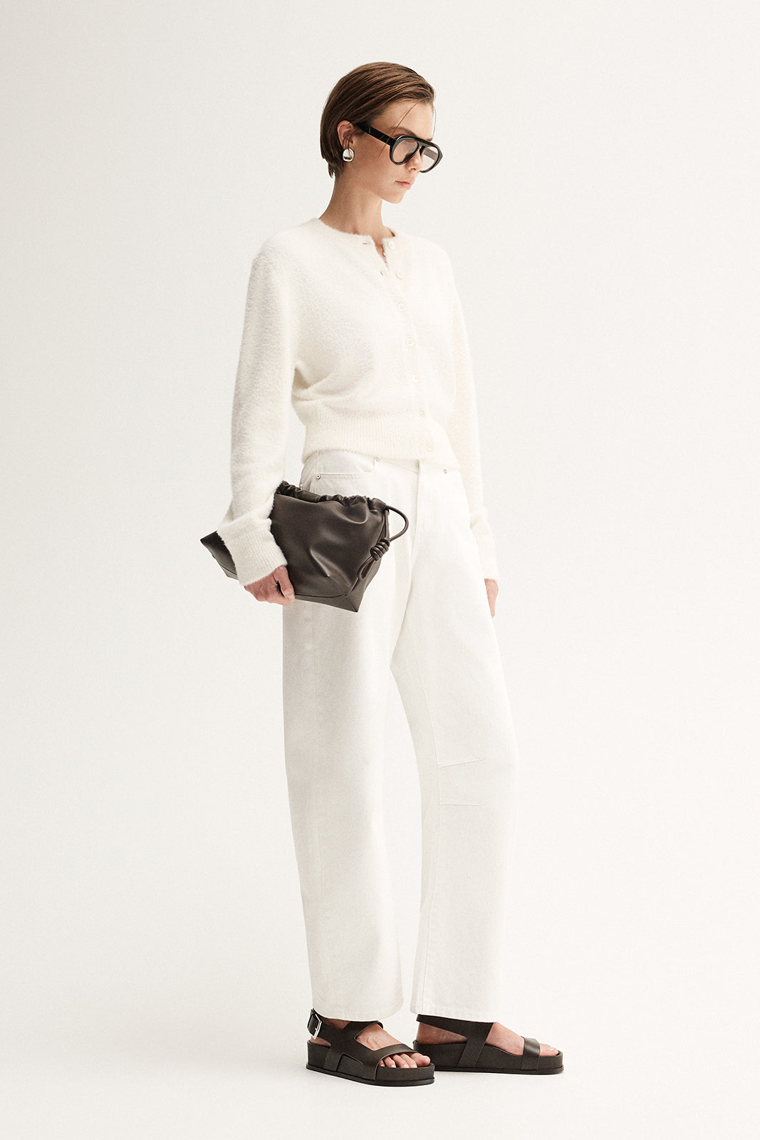 Posie Knit Cardigan - White