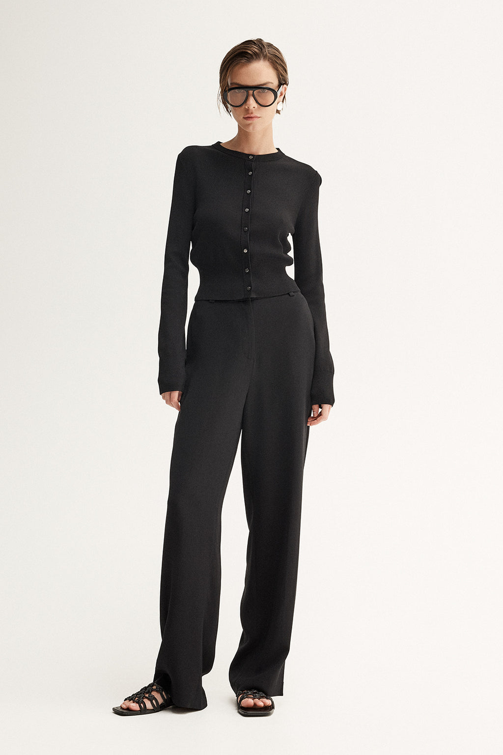 Penny Knit Cardigan - Black