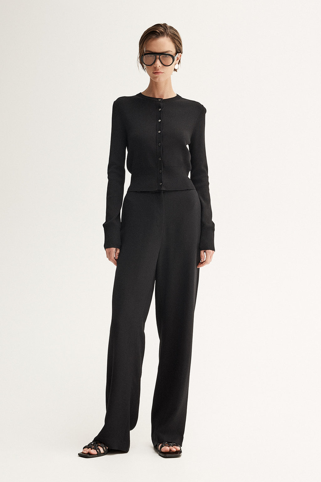 Penny Knit Cardigan - Black