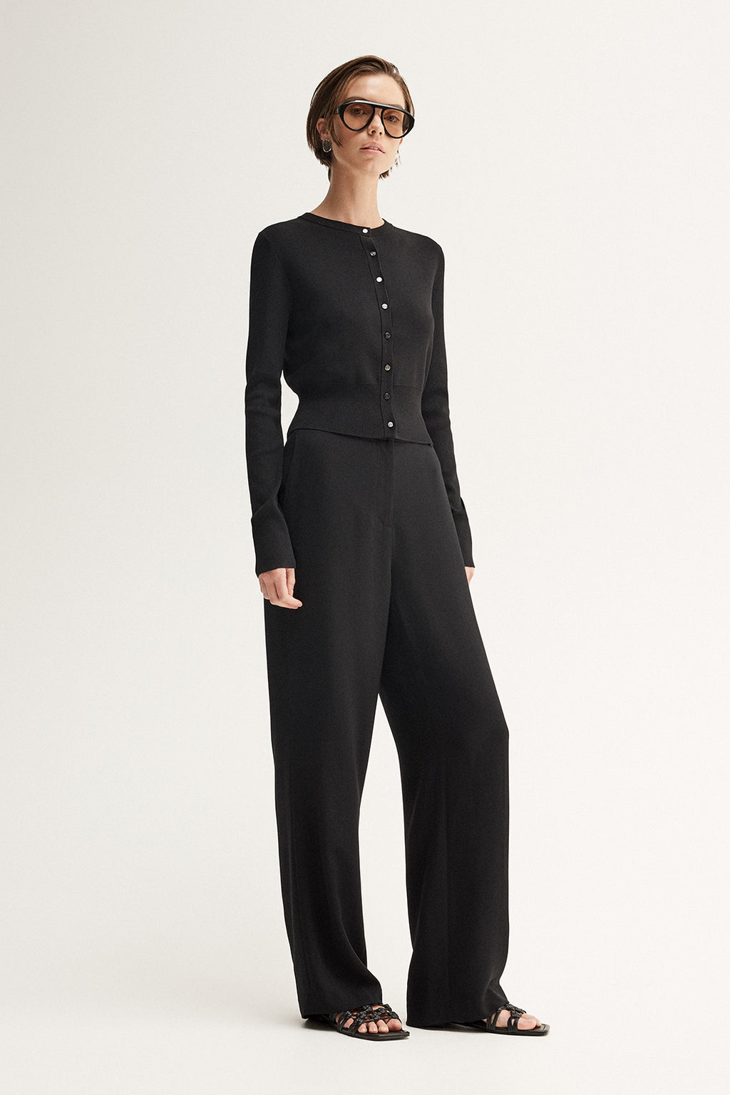 Penny Knit Cardigan - Black