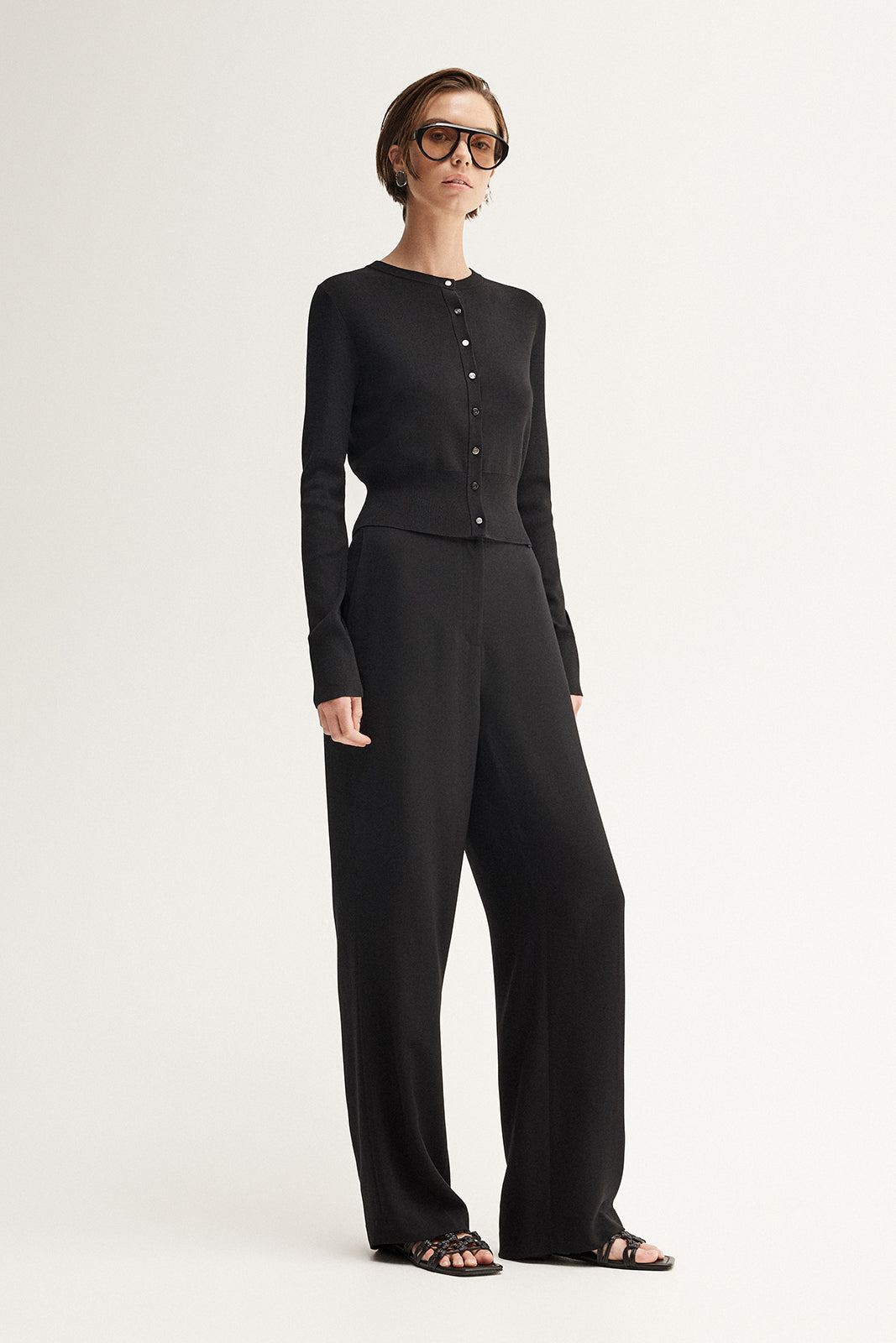 Penny Knit Cardigan - Black