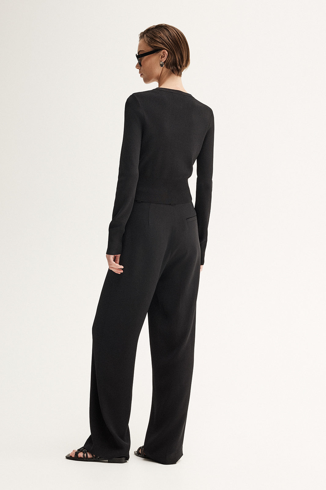 Penny Knit Cardigan - Black