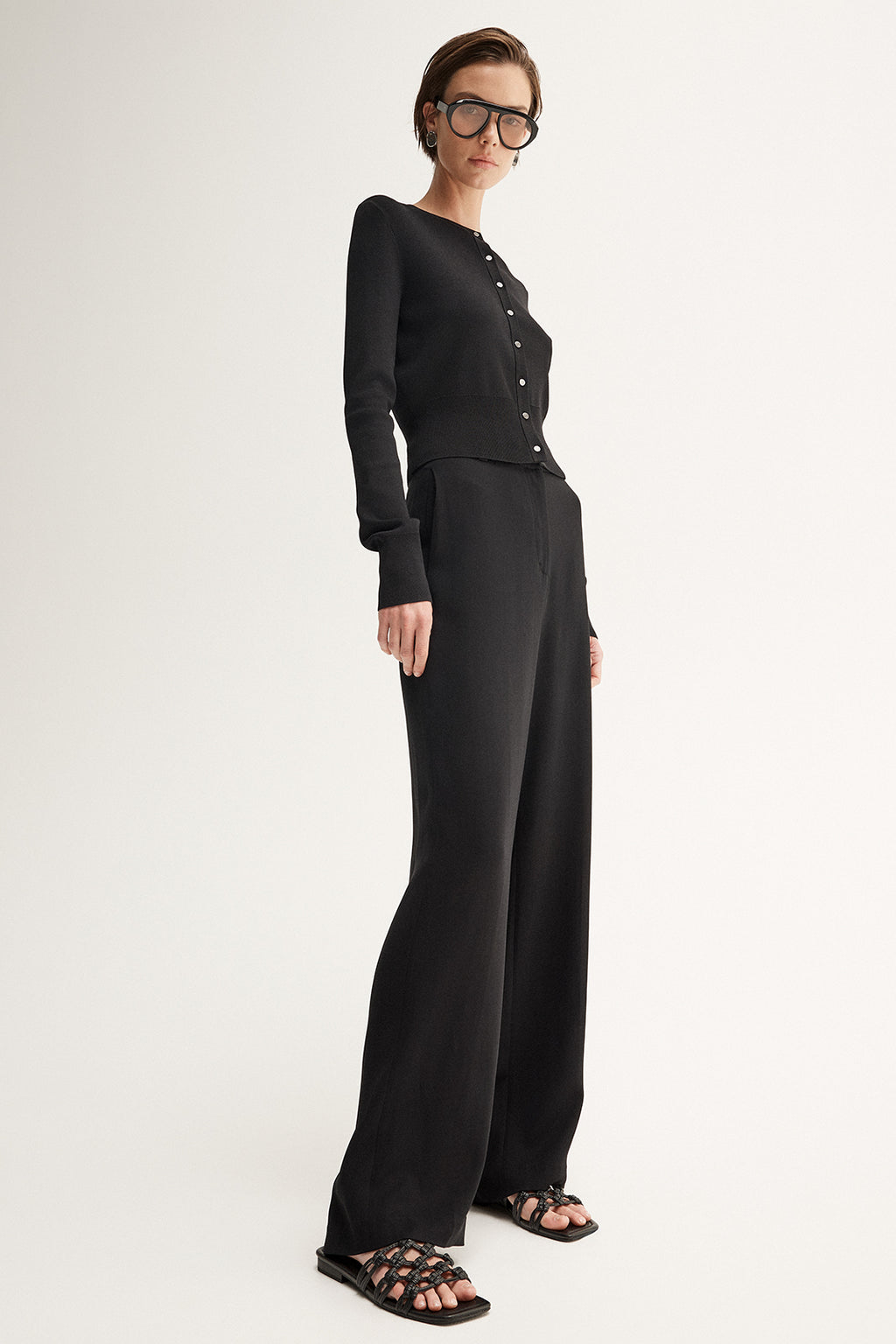 Penny Knit Cardigan - Black