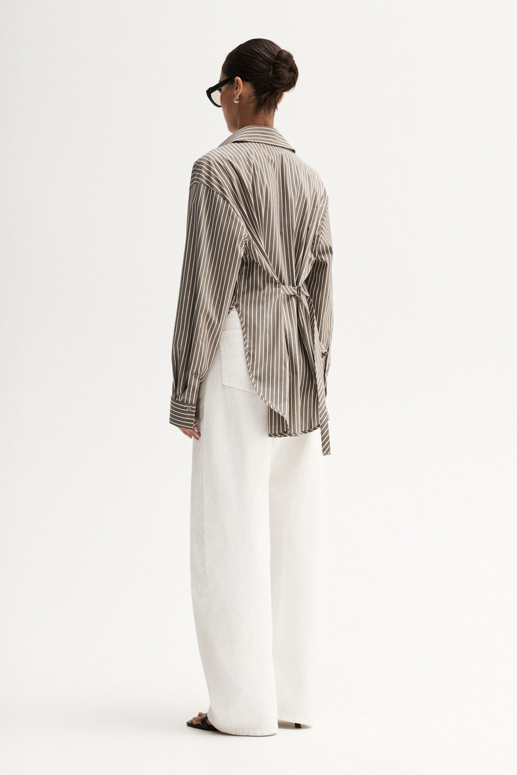 Emry Stripe Shirt - Taupe Stripe