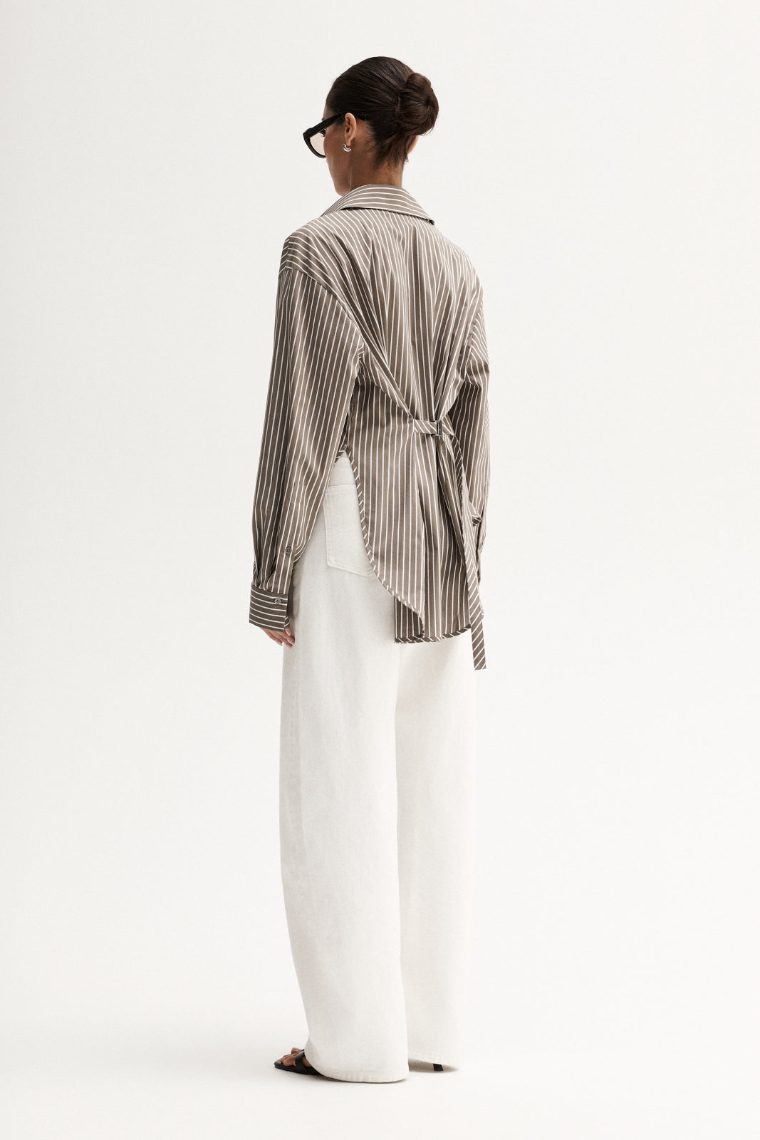 Emry Stripe Shirt - Taupe Stripe