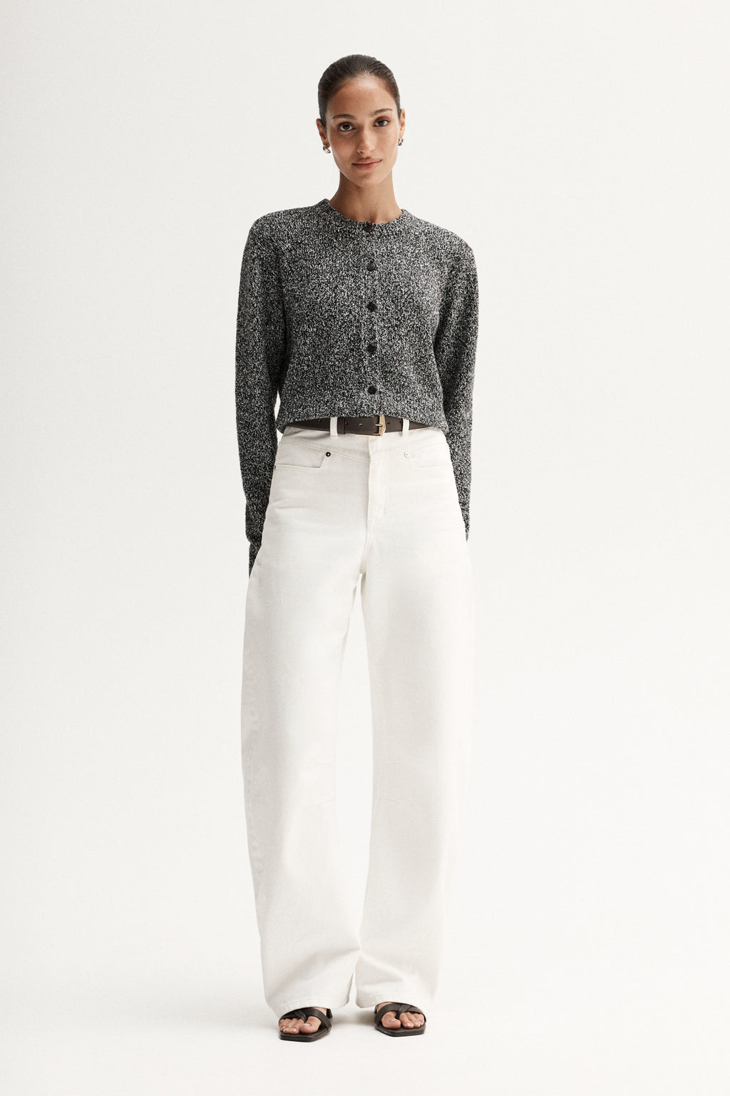 Marnie Knit Cardigan - Black Mix