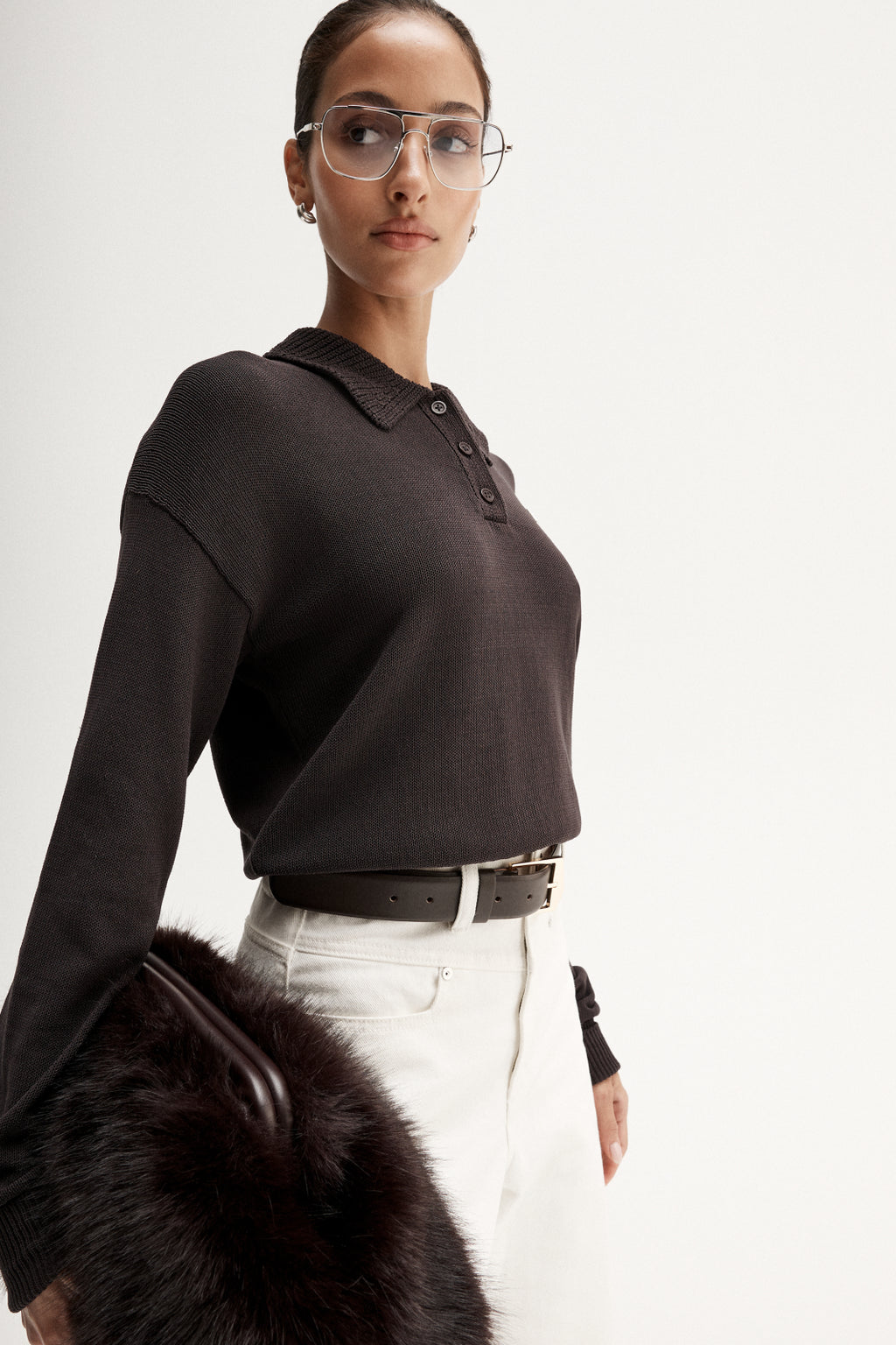 Osbourne Knit Top - Chocolate