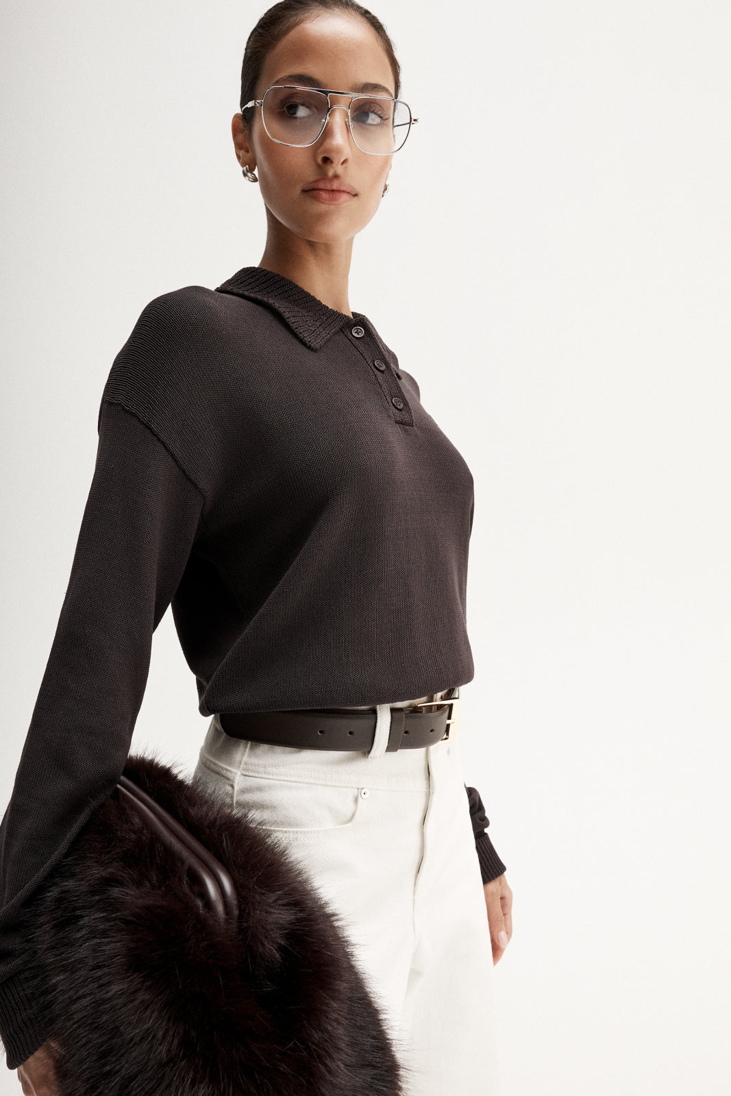 Osbourne Knit Top - Chocolate