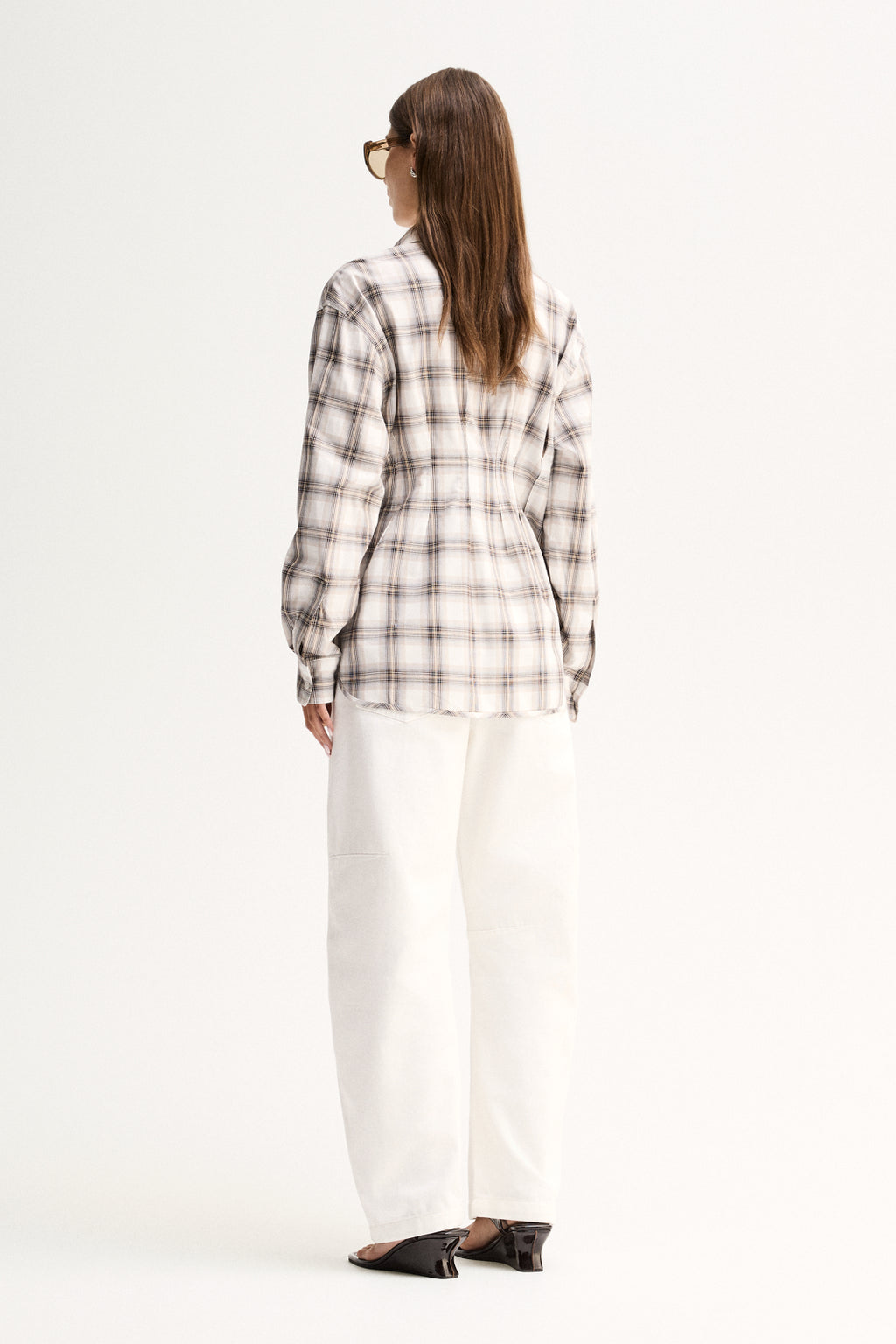Heather Shirt - White Check