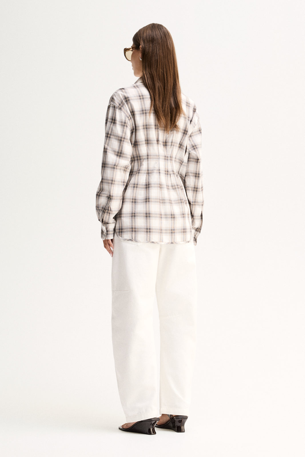 Heather Shirt - White Check