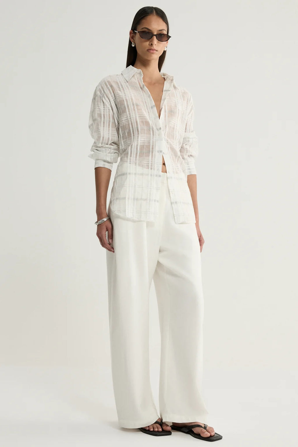 Onyx Shirt - White Check
