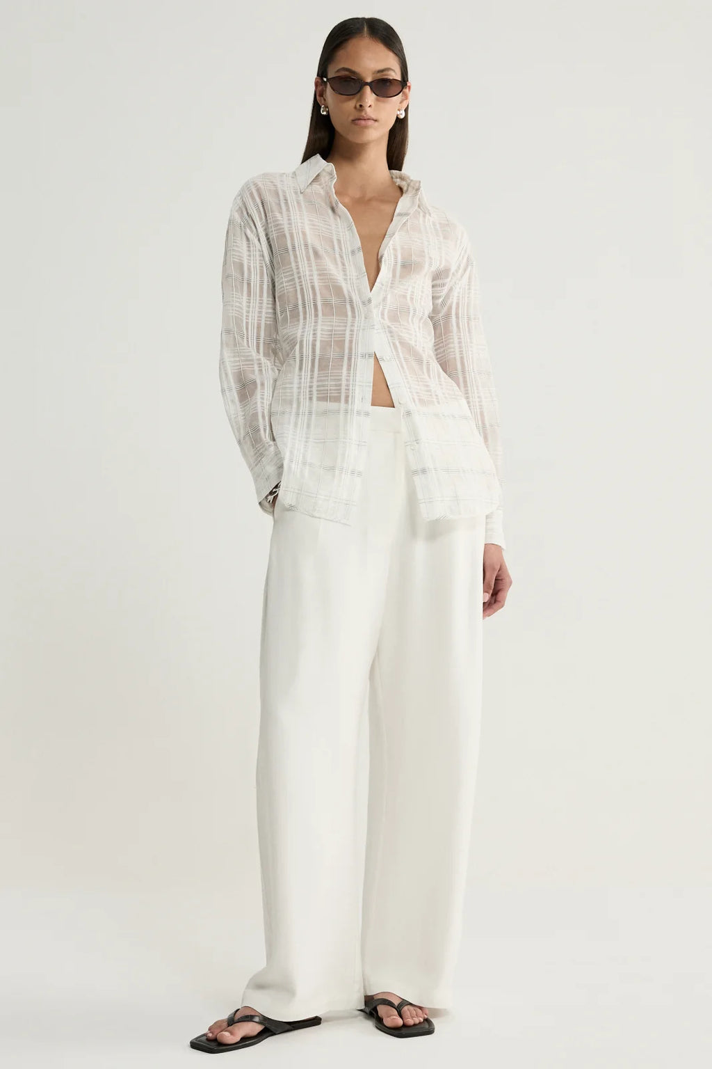 Onyx Shirt - White Check