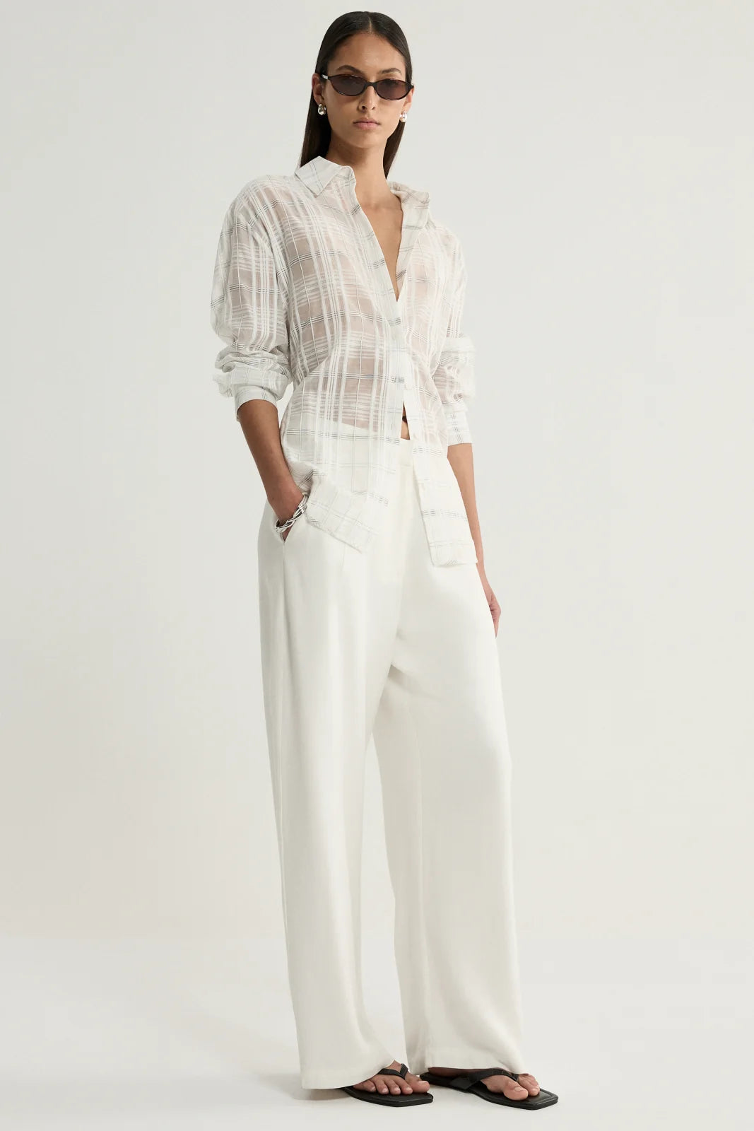 Onyx Shirt - White Check