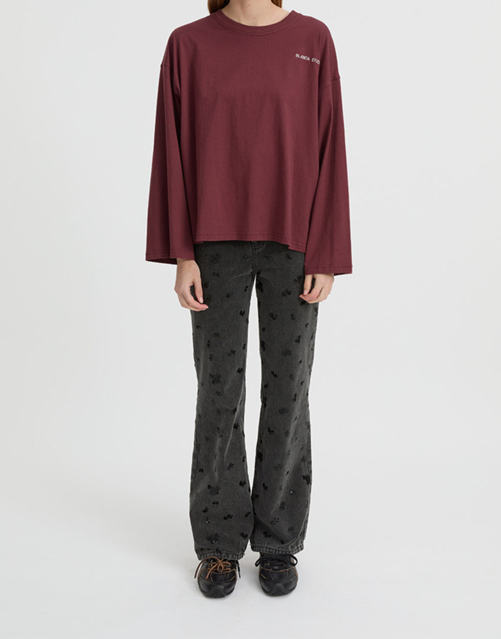 Mandy Tee - Burgundy