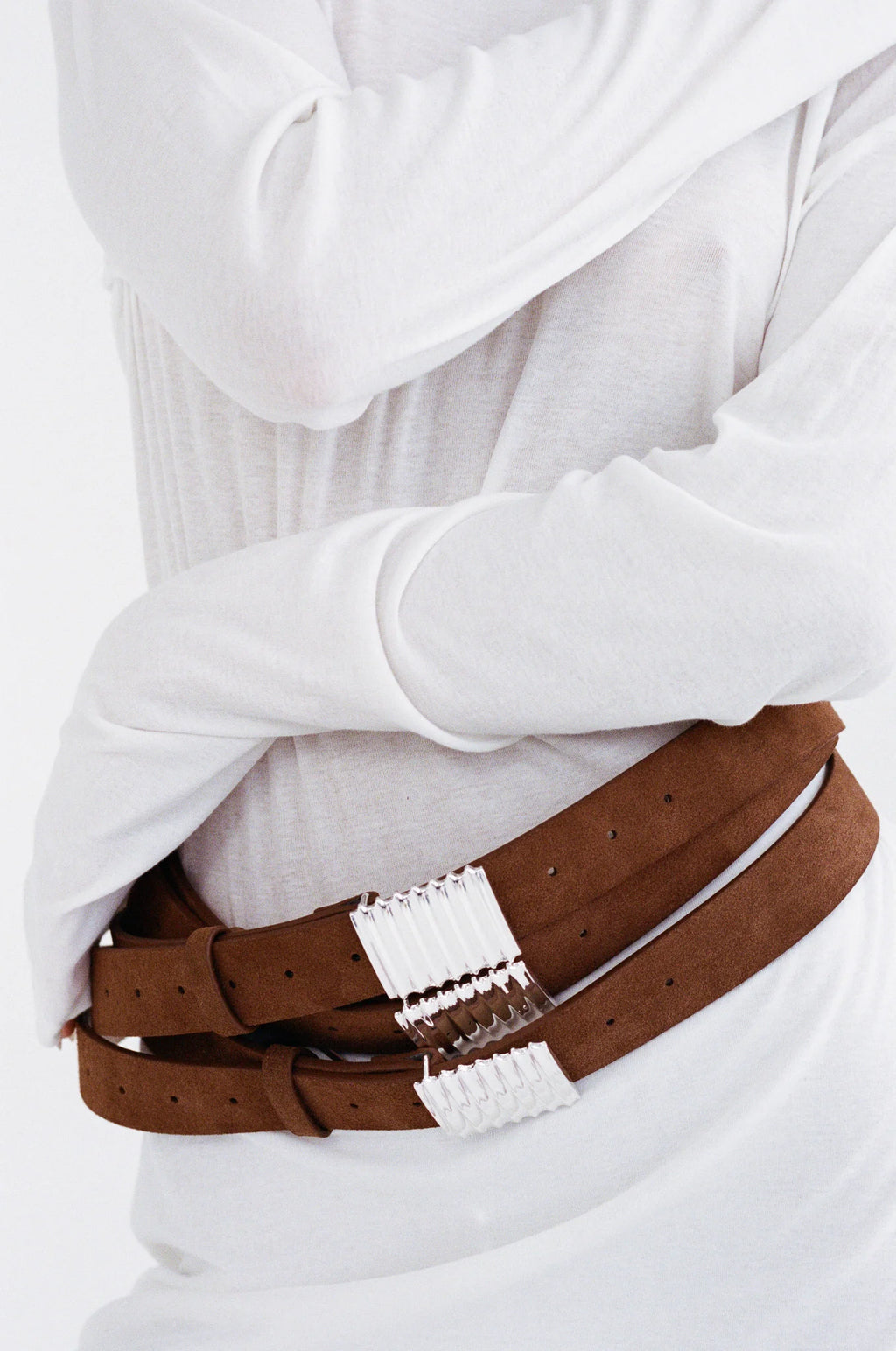 Turtle Belt - Mocha Mousse/Silver