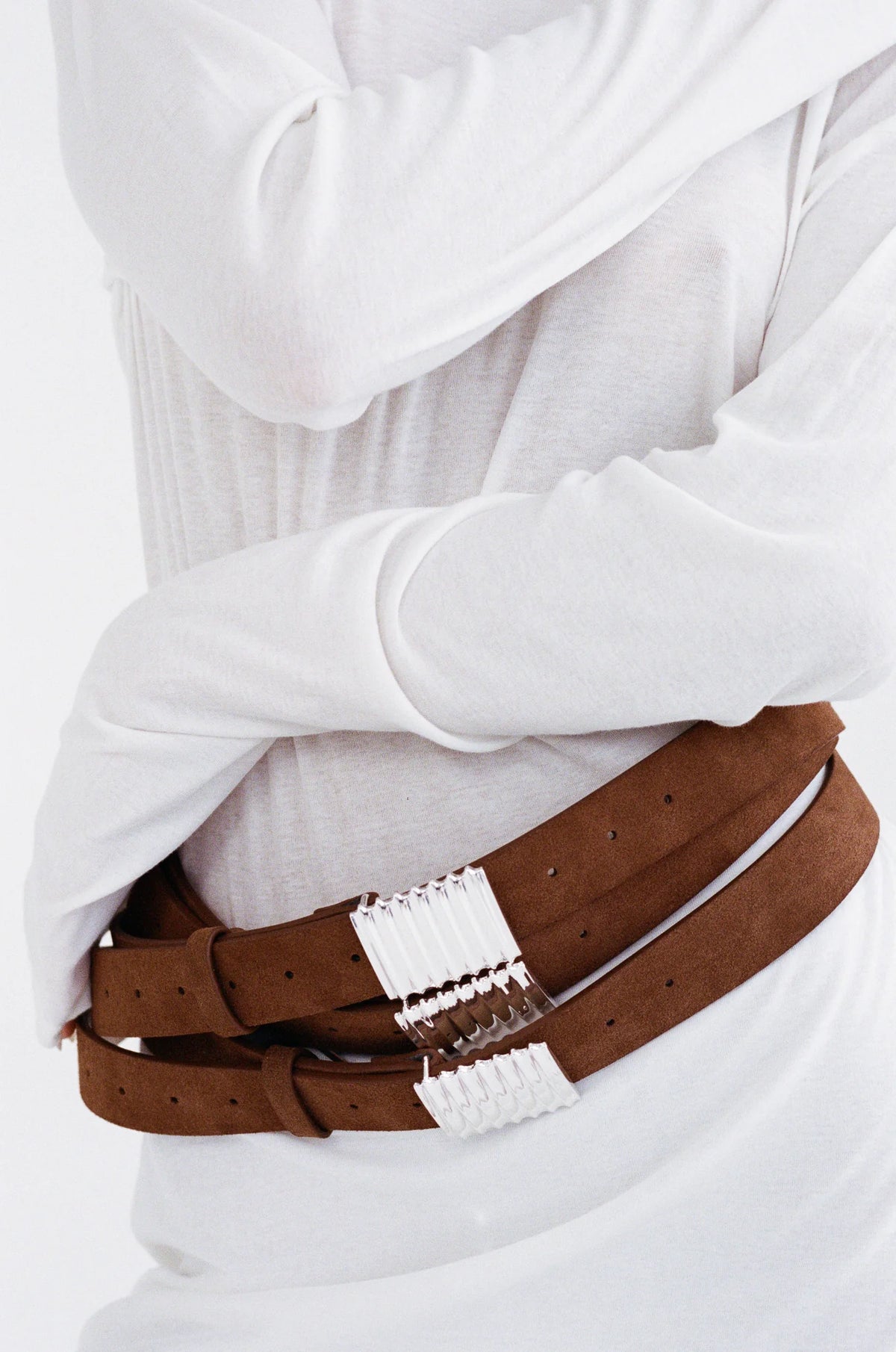 Turtle Belt - Mocha Mousse/Silver