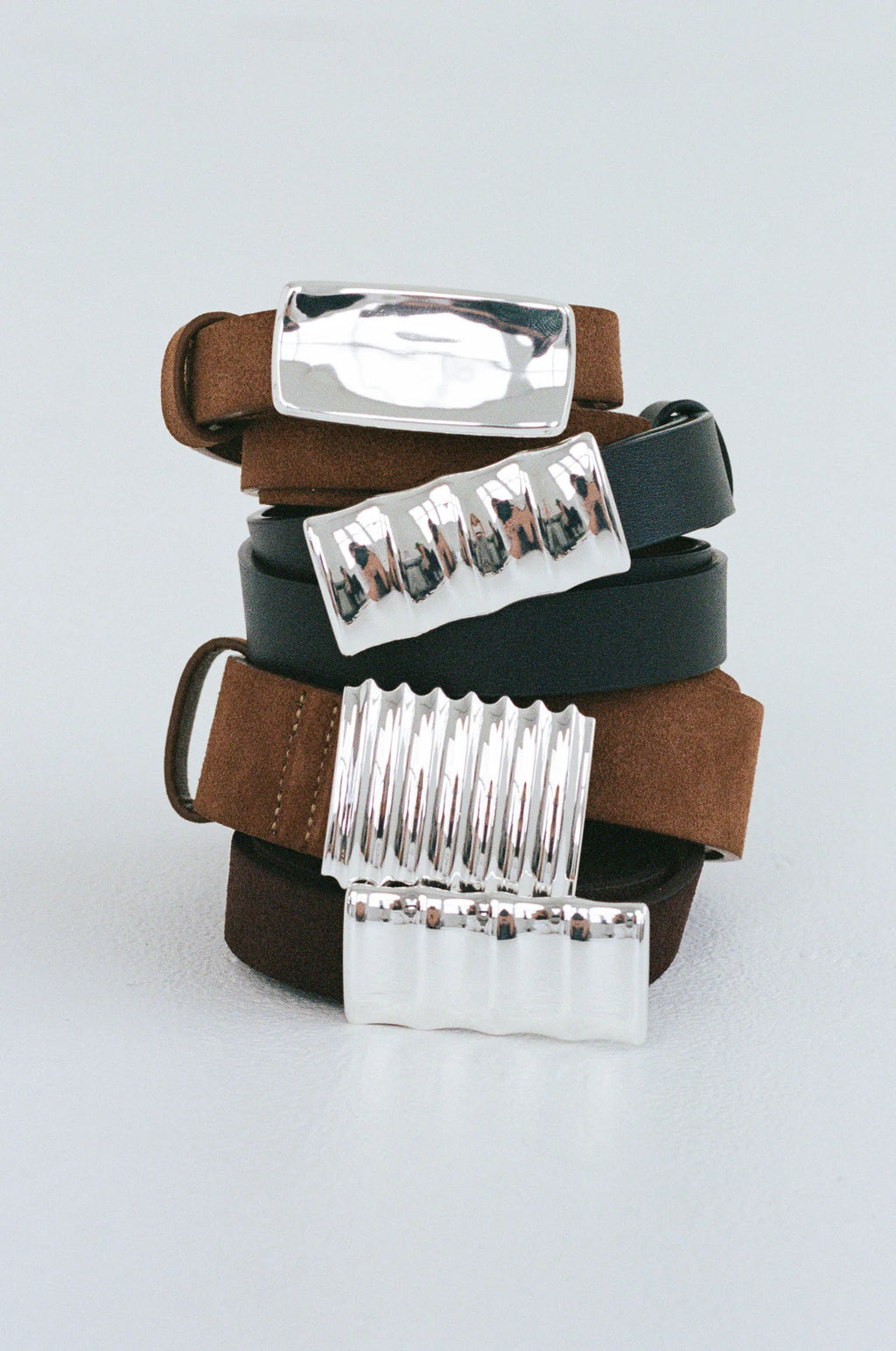 Turtle Belt - Mocha Mousse/Silver