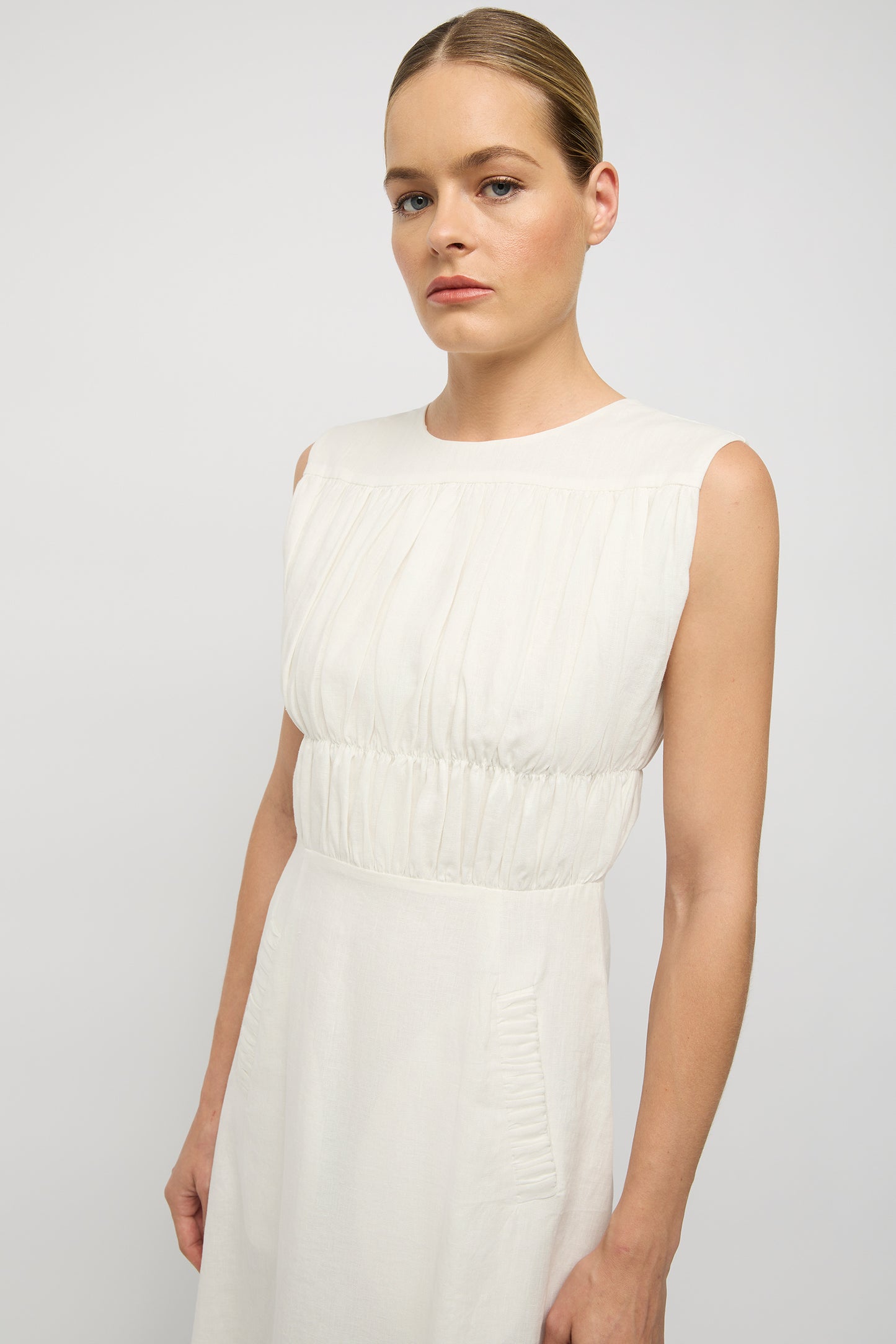 Lilibert Linen Dress - White