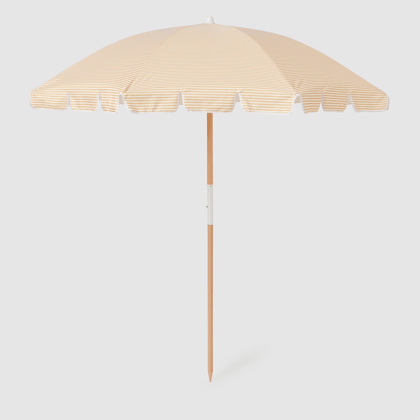 Beach Umbrella Mango Bay - Golden Mustard Stripe