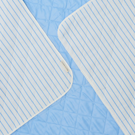 Beach and Picnic Blanket Le Weekend - Mid Blue Cream