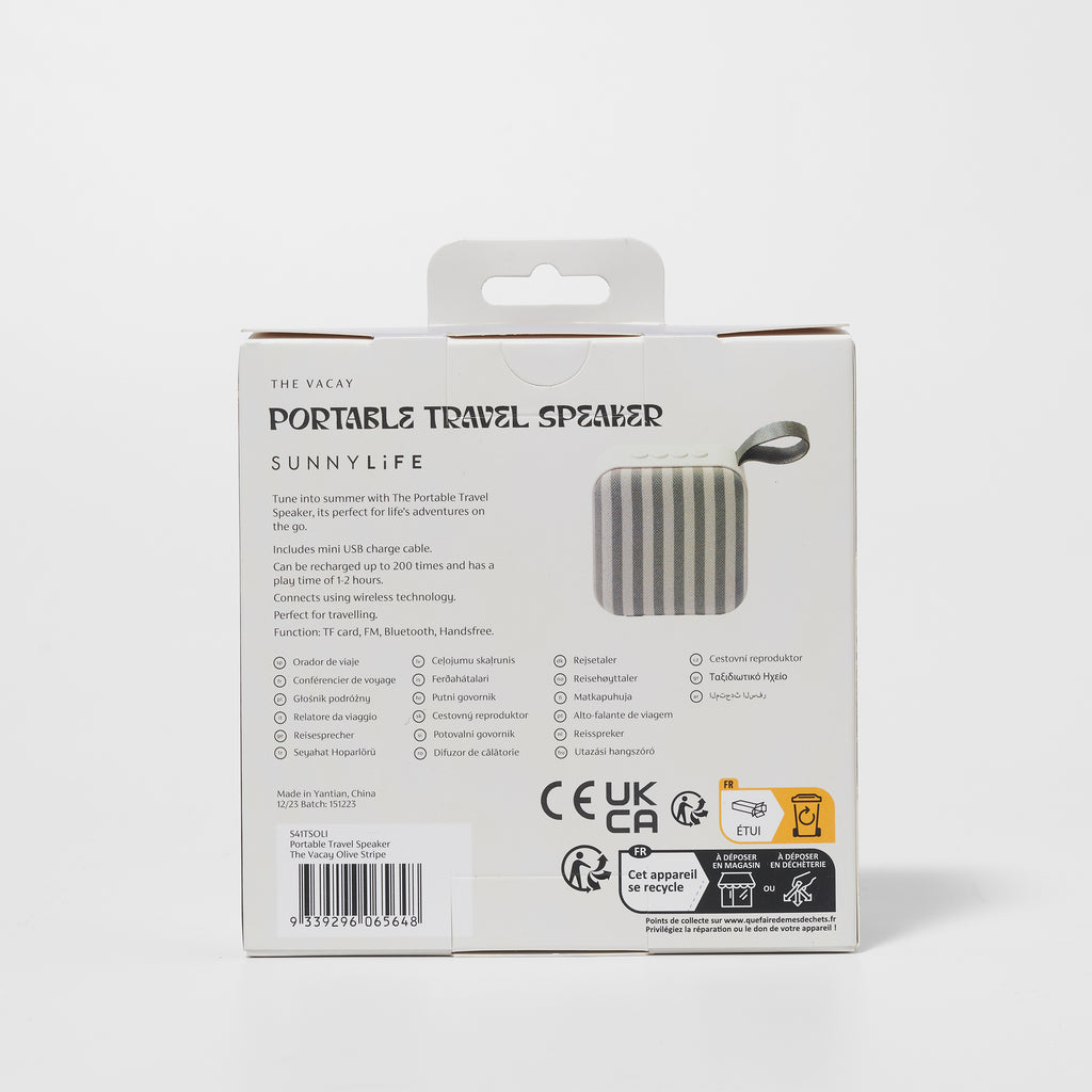 Portable Speaker - The Vacay Olive