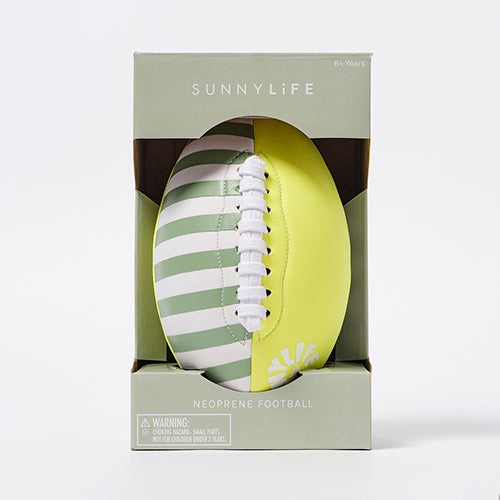 Neoprene Football - Tides Out Citrus