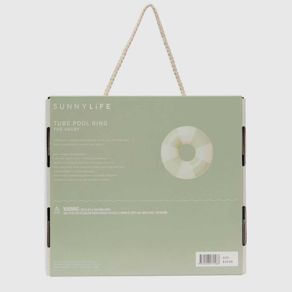 Tube Pool Ring - The Vacay Olive