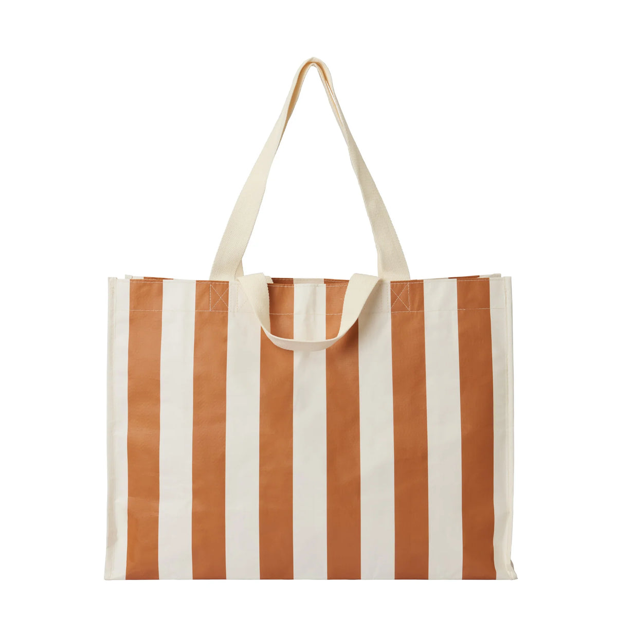 Carryall Beach Bag - Tierra Clay Bold Stripe