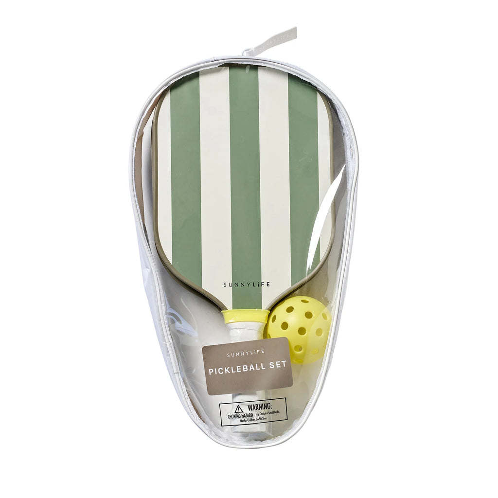 Pickleball Set - Seagrass Stripe