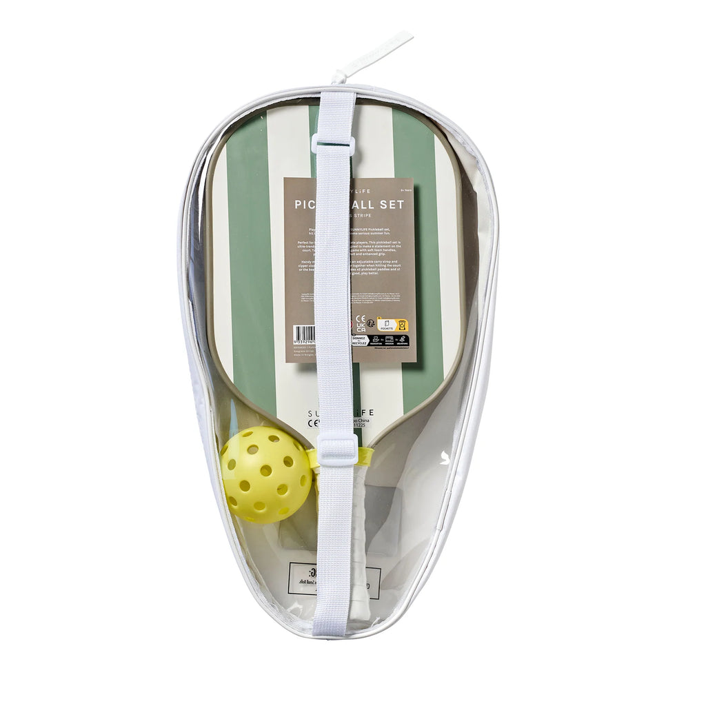Pickleball Set - Seagrass Stripe