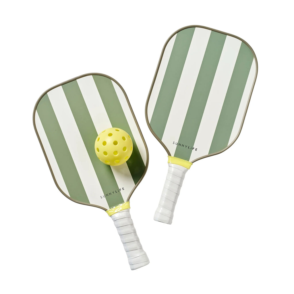 Pickleball Set - Seagrass Stripe
