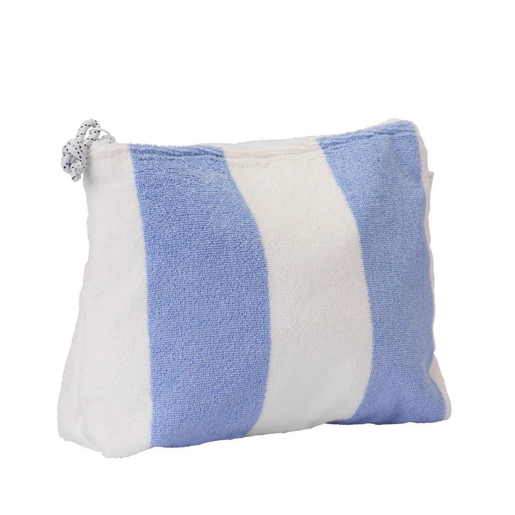 Terry Beach Pouch La Mer - Blue Stripe