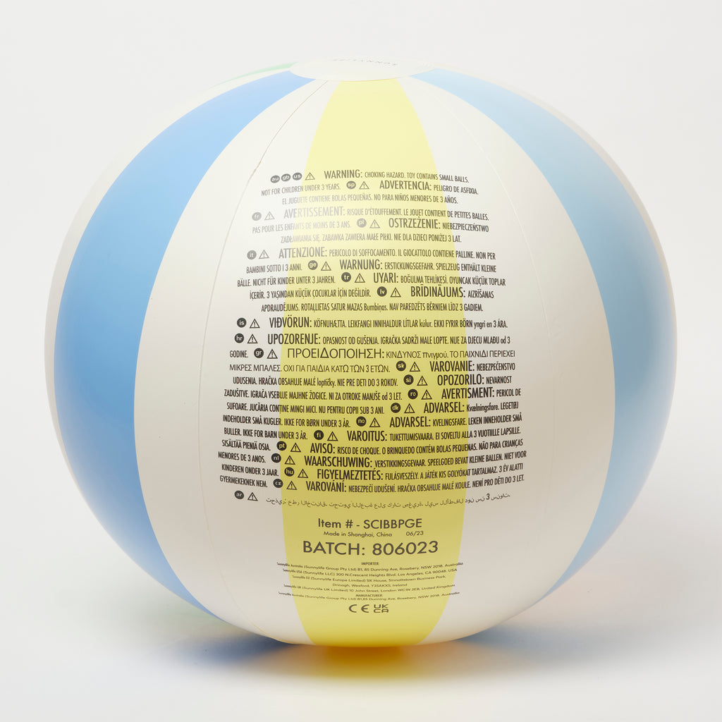 Inflatable Beach Ball - Pastel Gelato