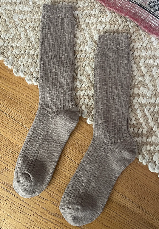 Cottage Socks - Flax