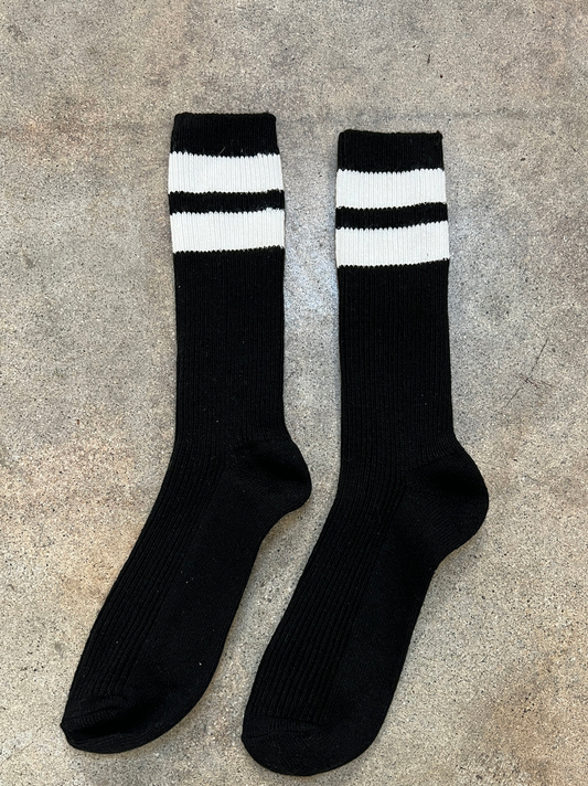 Grandpa Varsity Socks- Black Sugar