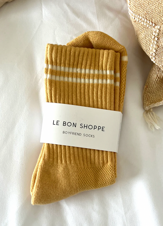 Boyfriend Socks - Butter