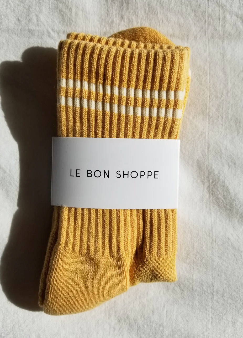 Boyfriend Socks - Butter