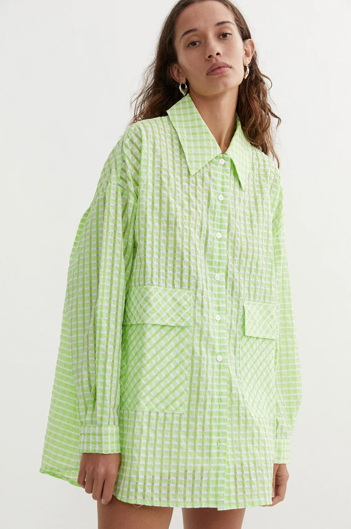 Knox Squared Top in Lime